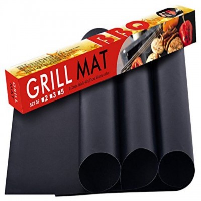 High Quality Pfoa Free Gas Charcoal Stove Grill Mat Heat Resistant Cooking Mat