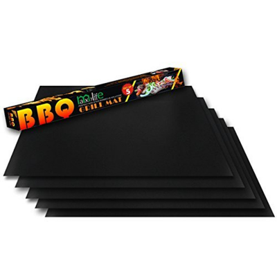 Customized Bpa Free Fireproof Ptfe Grill Mat Non-Stick Bbq Cooking Mat