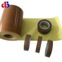 Dongjian China Wholesale Self Adhesive PTFE Coated woven Glass Heat Seal Tape for Vacuum Packer